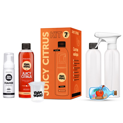 Foam Heroes Juicy Citrus Kit органический очиститель c аксессуарами (набор)