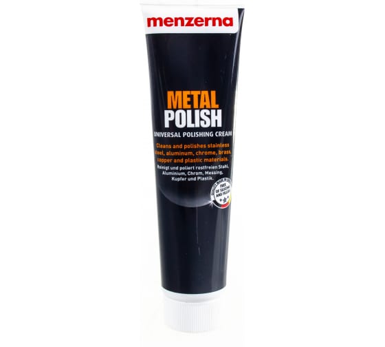MENZERNA Metal Polish-Полировальная паста для нержавеющей стали, алюминия, хрома, меди,серебра 125гр