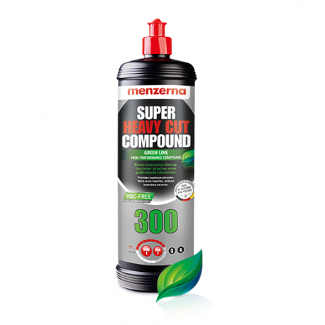 Высокоабразивная полировальная паста Menzerna Super Heavy Cut Compound 300 GREEN LINE 1л