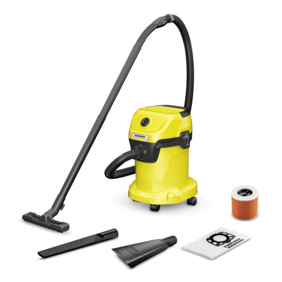 KARCHER WD 3 V-17/4/35 + NOZZLES - Пылесос влажной и сухой уборки (1000Вт, 17л, шланг 3,5м)