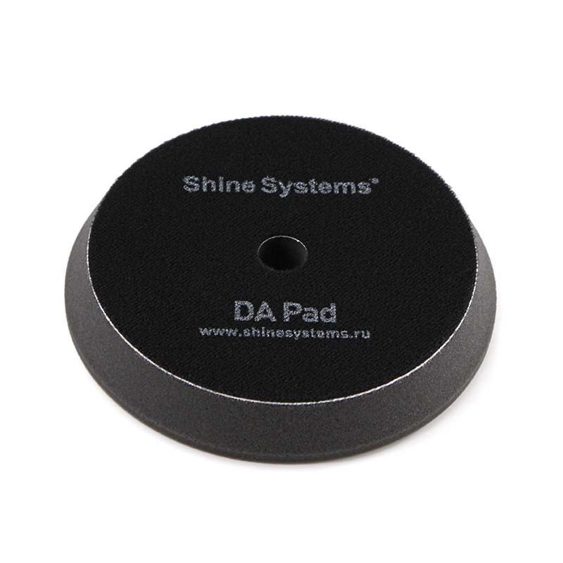 Shine Systems DA Foam Pad Black - полировальный круг ультрамягкий черный, 155 мм