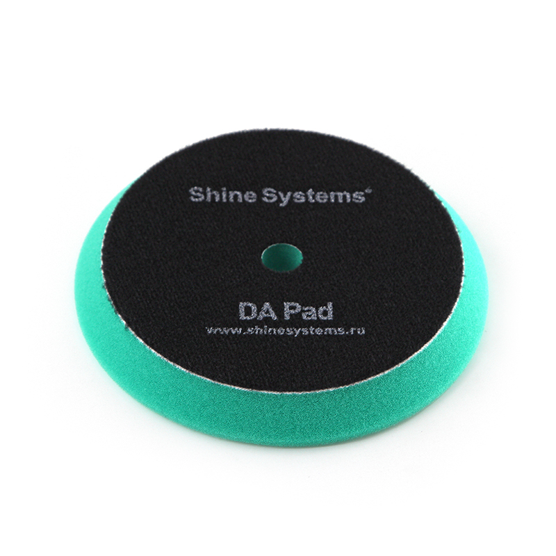 Shine Systems DA Foam Pad Green - полировальный круг экстра твердый зеленый, 130 мм