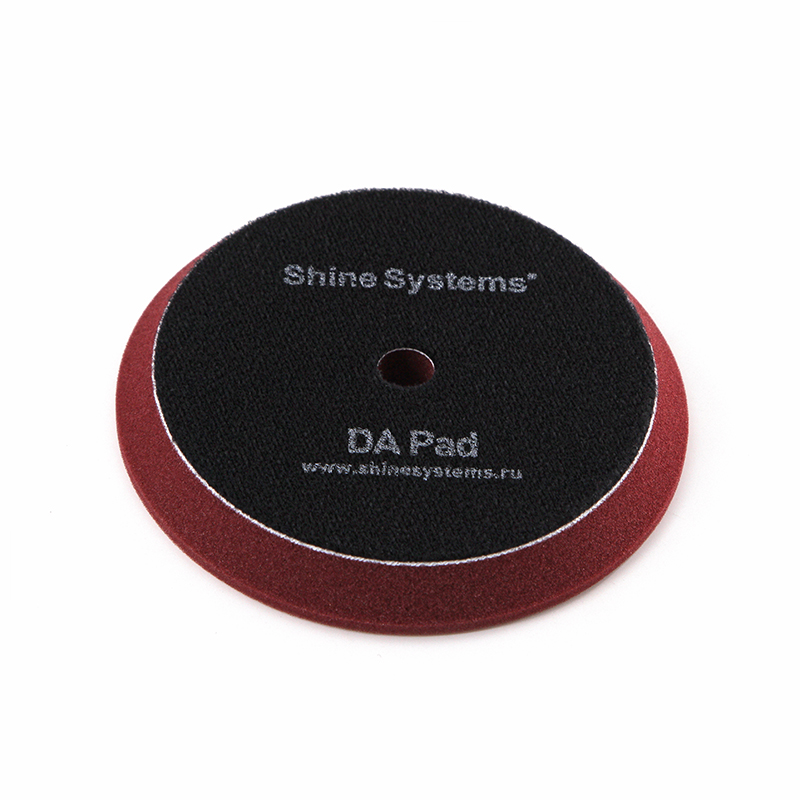 Shine Systems DA Foam Pad Maroon - полировальный круг полутвердый бордовый, 130 мм