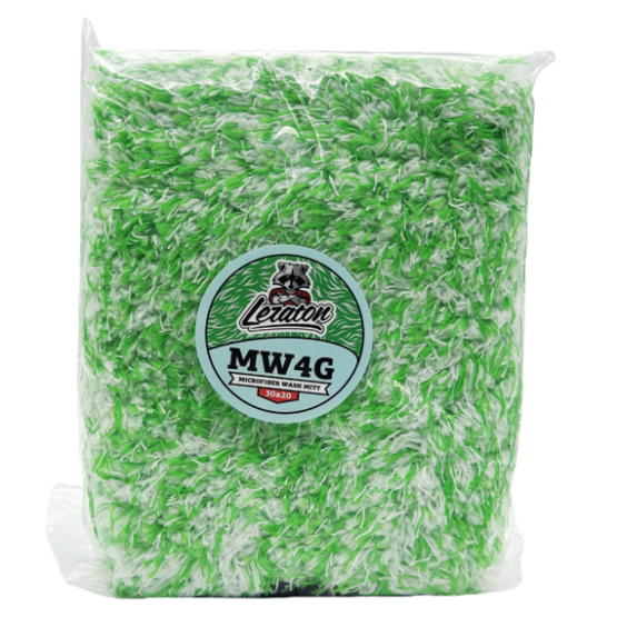 Микрофибровая варежка для мойки LERATON WASH MITT MW4 GREEN