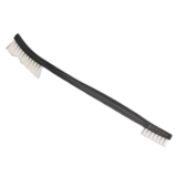 Мини щетка двухсторонняя мягкая, белая щетина LERATON BR17