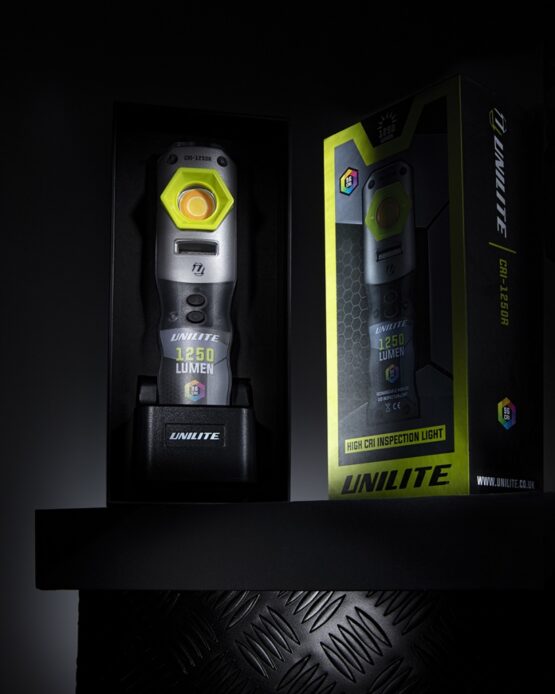 UNILITE CRI-1250R - Инспекционный фонарь 1250Lm, 5Ah, 3цвета + УФ