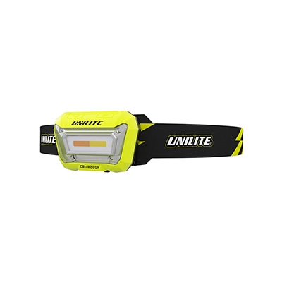 UNILITE CRI-H200R - Налобный сенсорный фонарь 3 цвета, CRI 96+, 200 Lm, 1500 mAh, IPX5