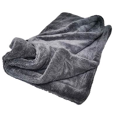 Микрофибра для сушки 50х80, 1200gsm, серая - А302 Duplex Twisted XL Drying Towel