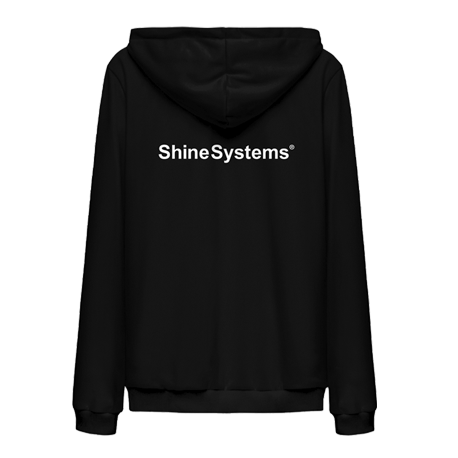 Shine Systems Толстовка черная с логотипом на молнии размер М