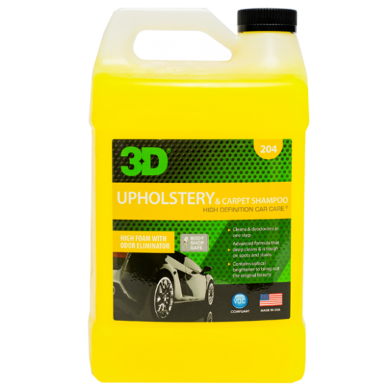 3D Шампунь для ковров, сидений, велюра и обивки Upholstery and Carpet Shampoo 3,785л