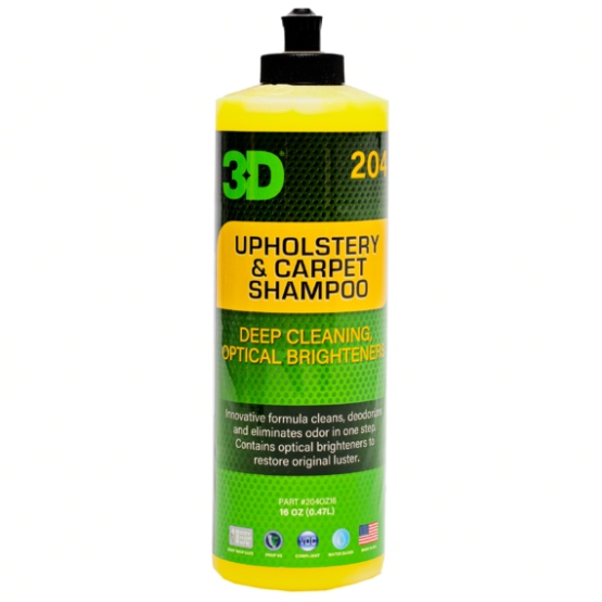 3D Шампунь для ковров, сидений, велюра и обивки Upholstery and Carpet Shampoo 0,48л