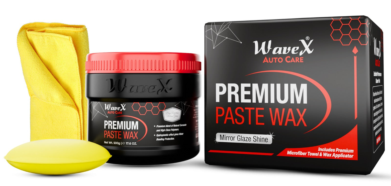 WaveX Воск для кузова Premium Paste Car Wax Car Polish