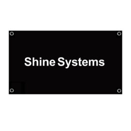 Shine Systems Флаг фирменный с логотипом 100*150см (габардин)