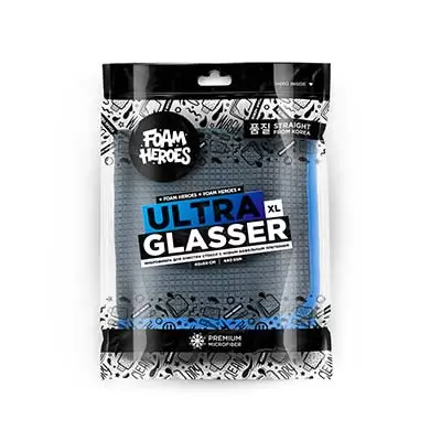 Foam Heroes Ultra Glasser XL микрофибра для очистки стекол с новым вафельным плетением 60х40см, 440г