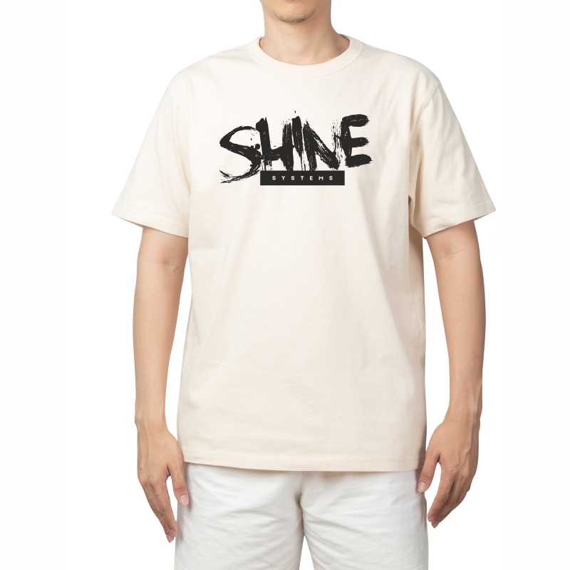 Shine Systems Футболка белая Oversize Logo black M/L